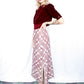 1940s Burgundy Velvet Blouse - Medium