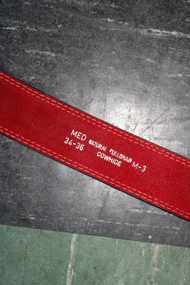 1970s Oxblood Red Leather Belt - M/L