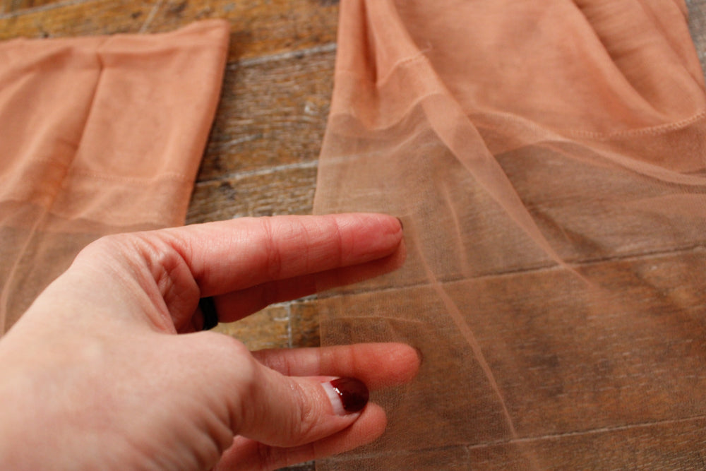 1950s Nylon Thigh High Stockings - Size 7 to 9