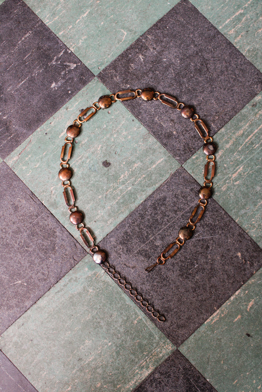 1960s Mod Chain Belt - 27"-30" waist