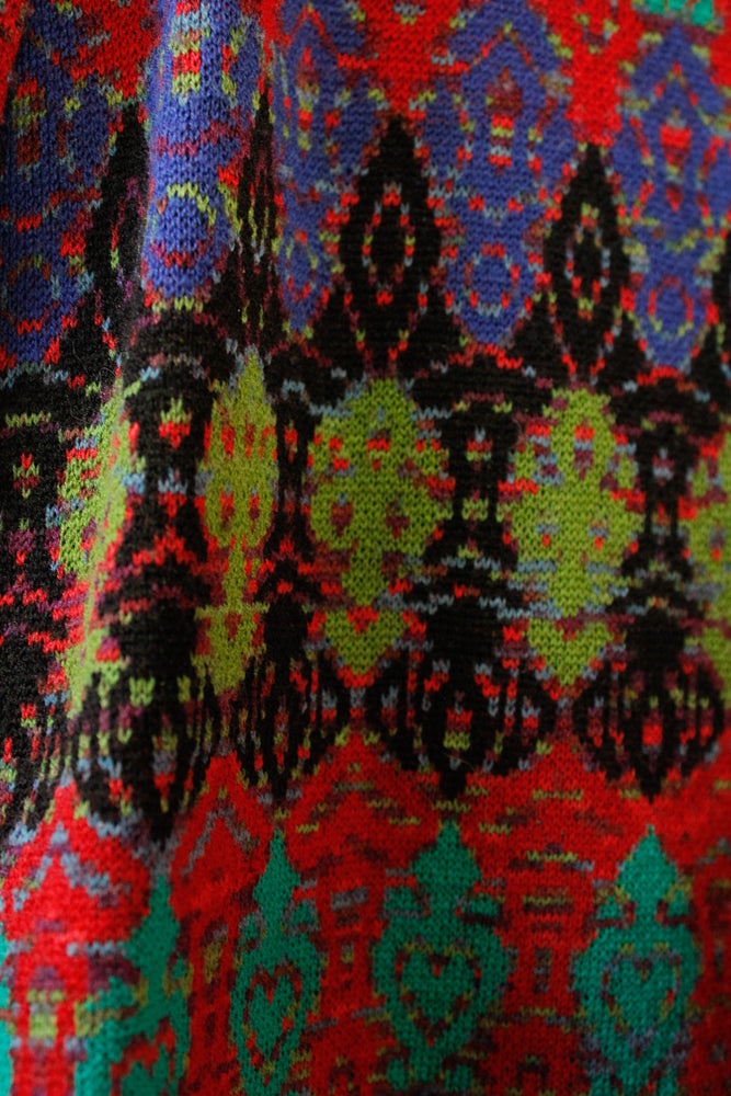 1990s Missoni Knit 2pc Set Sweater + Skirt - Large