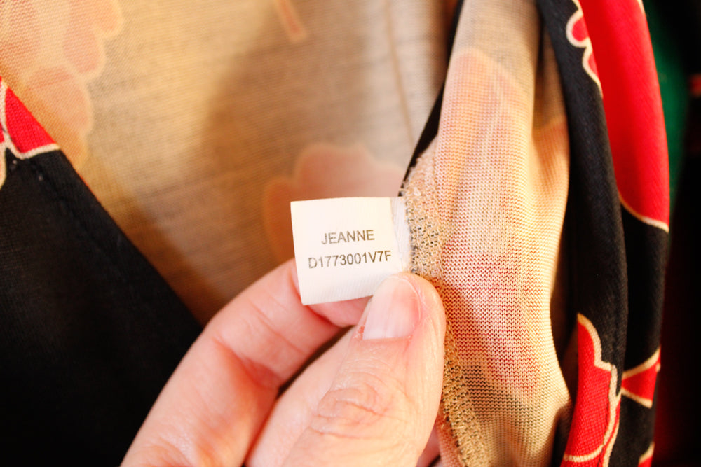 1970s DVF Jeanne Silk Jersey Floral Wrap Dress - Xs/S