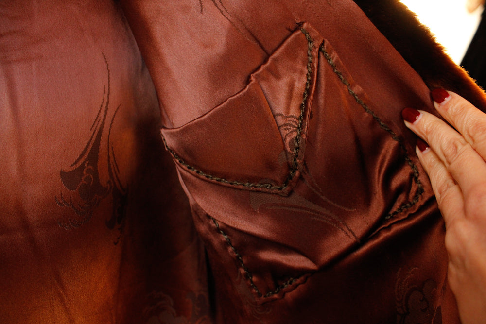 1940s Mouton Fur Cropped Coat - Small to Medium