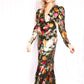 Nicole Miller Collection 1930s Inspired Floral Silk Mermaid Gown - Small