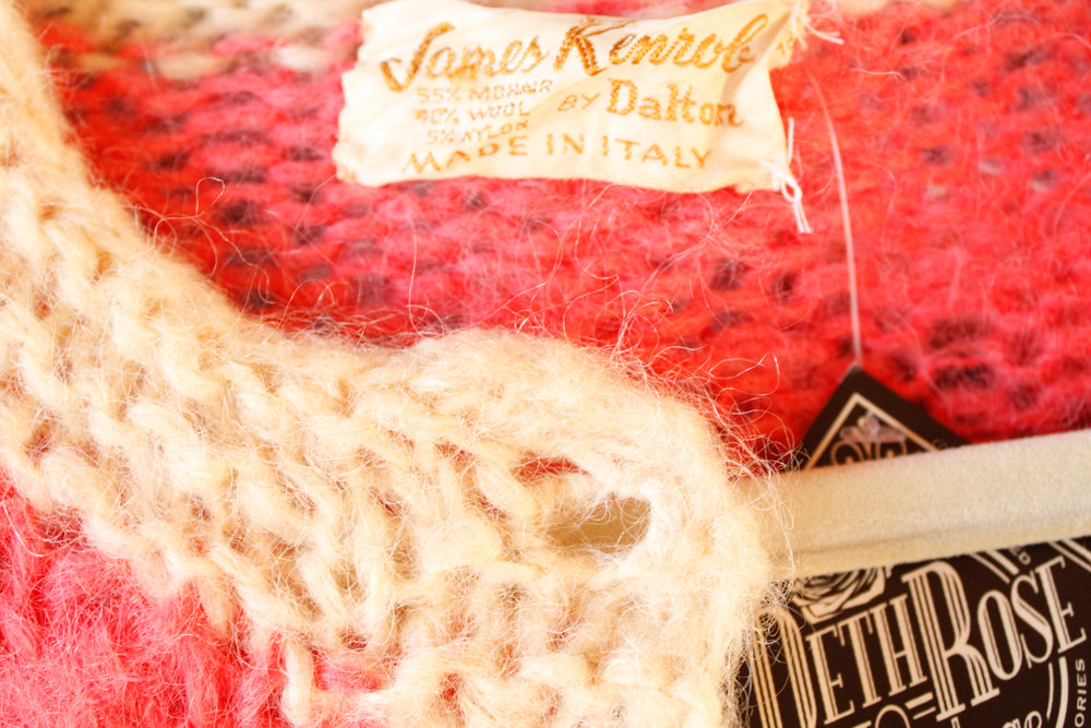 1960s Wool Mohair Tulip Sweater - Medium