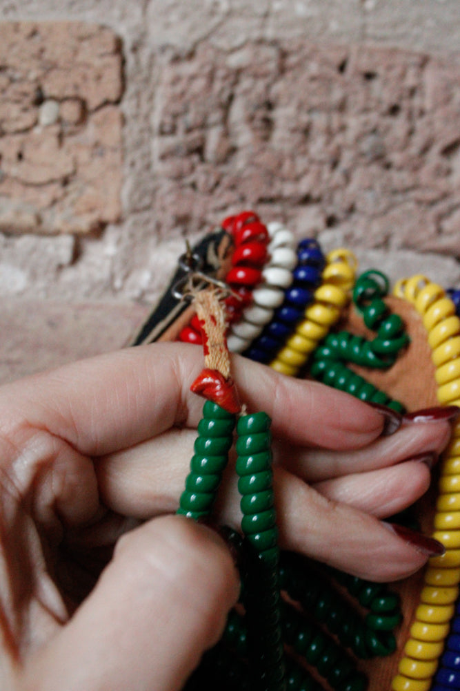 1940s Multicolor Telephone Cord Wristlet