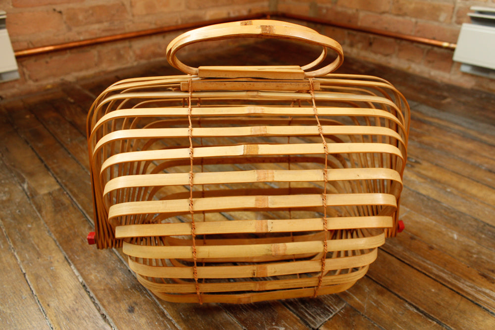 1940s Japanese Folding Bamboo Purse