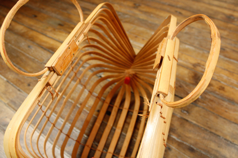 1940s Japanese Folding Bamboo Purse