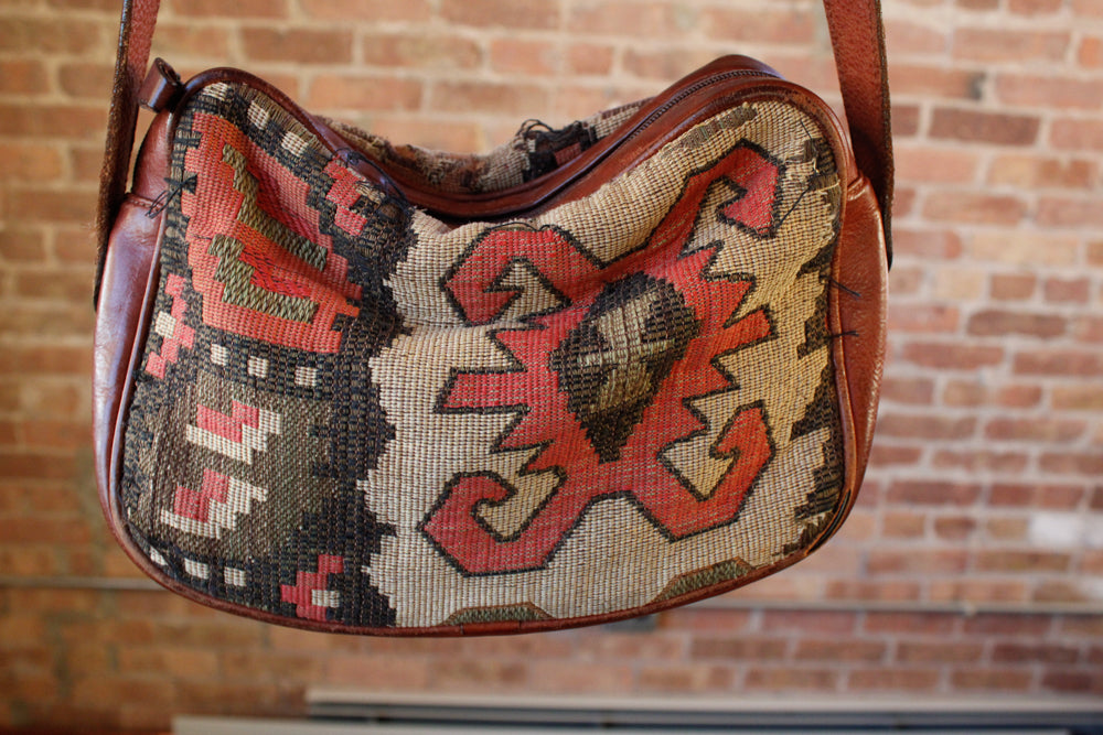 1980s Kiln & Leather Purse 