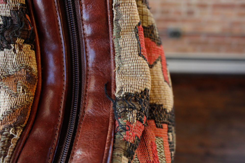 1980s Kiln & Leather Purse 