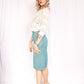 1940s Crochet White Open Cardigan - S/M