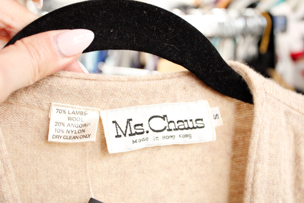 1980s Cozy Lambswool & Angora Sweater Dress - Medium