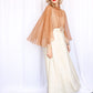 1970s Ivory Jersey Formal Gown - Medium