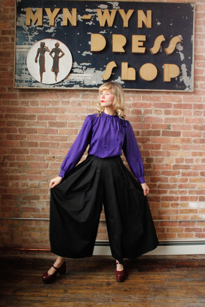 1990s Christian Dior Wide Leg Gauchos - 26" waist