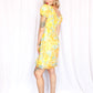1960s Sunny Floral Mini Dress - Small