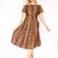 1950s Olive & Fig Cotton Dress - Medium