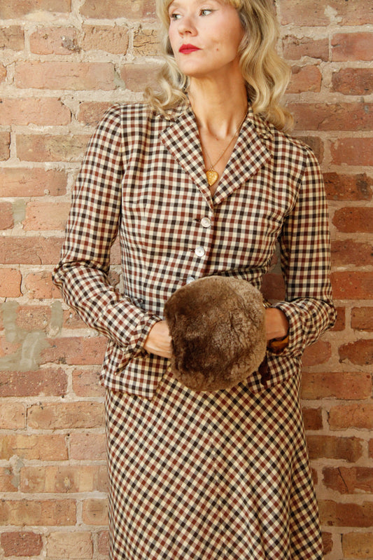 1930s Luxe Fur Winter Muff