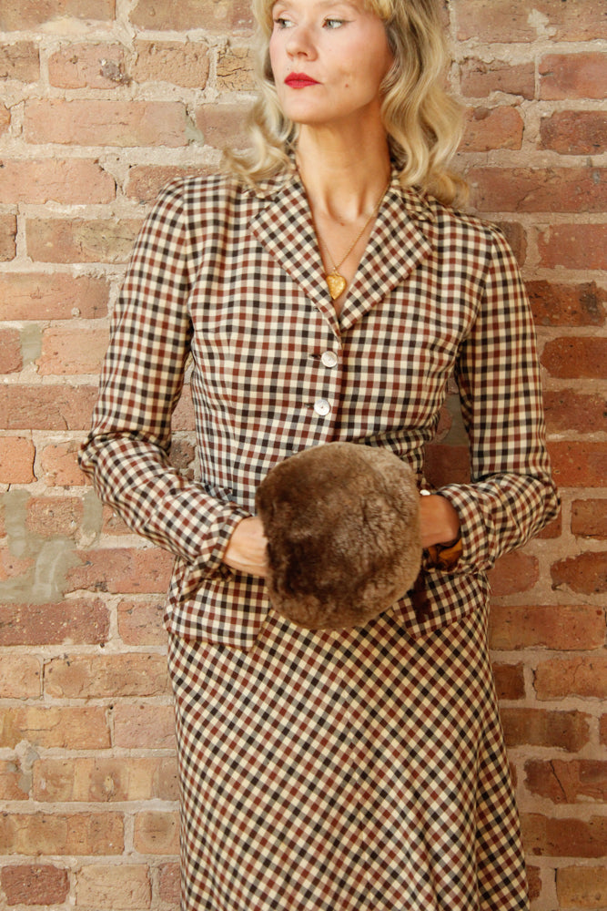 1930s Luxe Fur Winter Muff