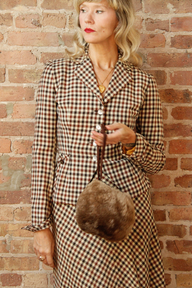 1930s Luxe Fur Winter Muff