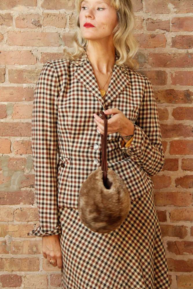 1930s Luxe Fur Winter Muff