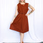 1960s Amber Brown Aline Dress - XXL