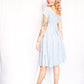 1950s Snowflake Icy Blue Dress - Xsmall