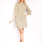 1960s Green & Purple Shift Dress - S/M