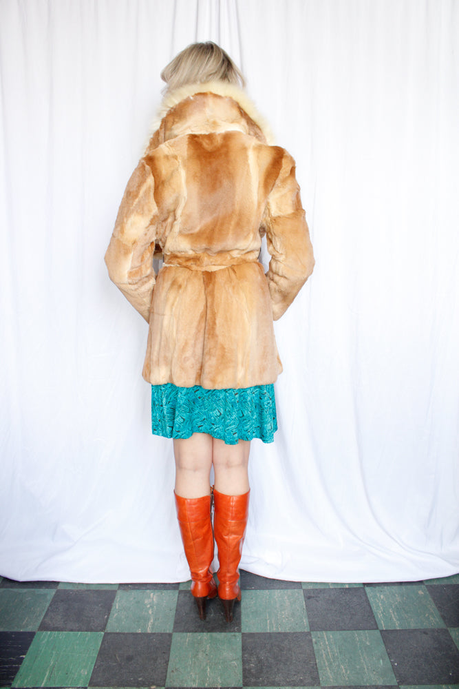 Vintage blonde mink hotsell coat