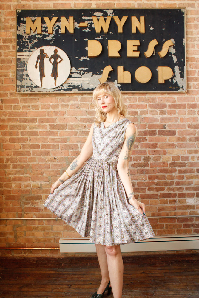 1950s Best & Co. Lavender Mint Dress - Small