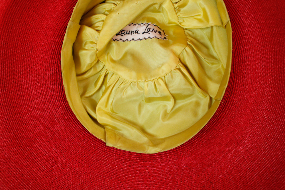 1930s Laura Love Woven & Velvet Hat
