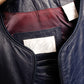 1980s Blue Purple Leather Jacket & Skirt - Xsmall
