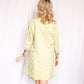 1960s Floral Brocade Pale Green Dress & Jacket - Medium