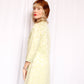 1960s Floral Brocade Pale Green Dress & Jacket - Medium