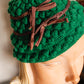 1940s Green Cotton Knit Hat 