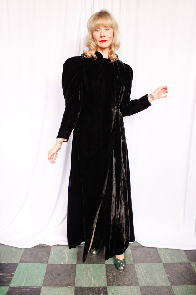 Black velvet hotsell opera coat