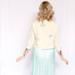 Late 1950s Dora Wong Cashmere Embroidered Cardigan - M/L