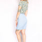 1960s Saks Fifth Ave Blue Linen Shorts - Small