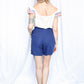 1960s Blue Cotton Shorts - 27w
