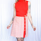 1960s Bold Orange Heavy Knit Dress - Small
