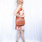 1990s 9525 Saddle Bag Classic Large Tan Leather Coach Large Handbag