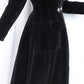 RARE Designer 1948 Balenciaga New Look Cristóbal BALENCIAGA Black Parisian Coat - XSmall