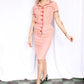 1960s Candy Stripe Sheath Wiggle Dress - Xsmall