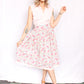 Reserved - Late 1930s Floral Cotton Skirt - Med