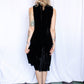 1930s Zippered Velvet Tunic & Skirt - Xsmall