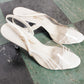1980s Clear Open Toe Lucite Heels - 9M