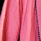 1940s Pink & Black Quilted Lounge Jacket - M/L