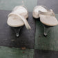 1980s Clear Open Toe Lucite Heels - 9M