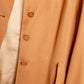 1940s Caramel Gabardine Blazer Jacket - S/M