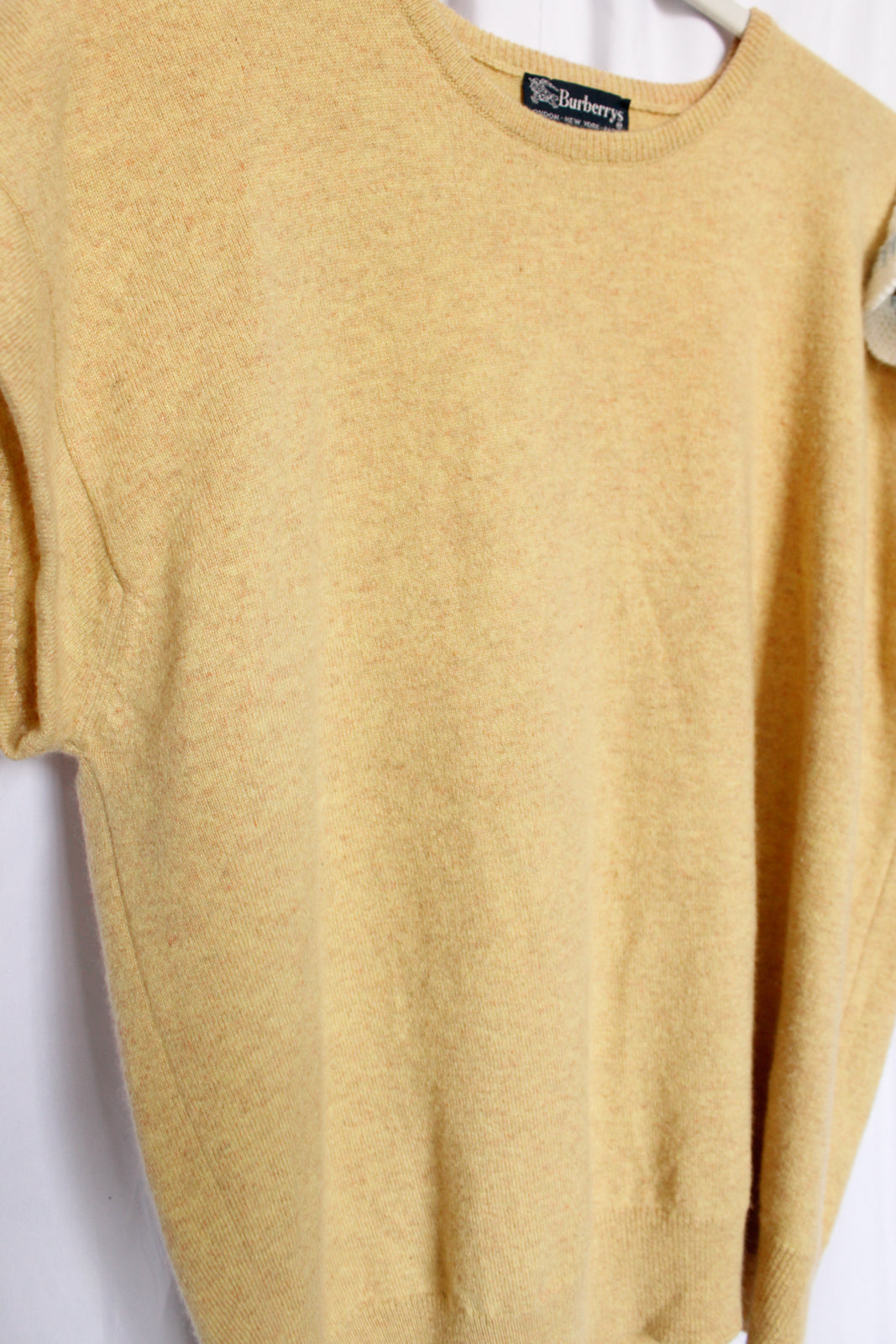 1980s Burberry Cashmere Golden Sweater - Large – Dethrose Vintage