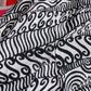 1940s Black & White 2pc Rayon Crepe Suit - Xs